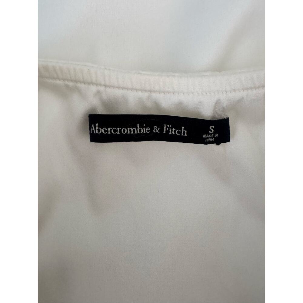 Abercrombie & Fitch Satin Draped Skirt Maxi Dress in White Size S Backless - Picture 11 of 11